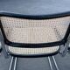 Ensemble de 4 chaises vintage modèle Cesca B32 en noir et chrome