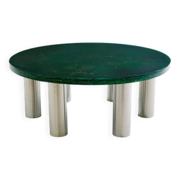 Marie-Claude De Fouquières coffee table fractal resin 1970