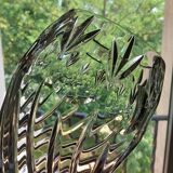 Antique large cut crystal vase