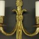 Large pair of wall lights, eagle heads, Louis XVI style from Hettier Vincent - gilded bronze