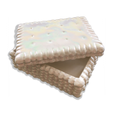 Pearly white biscuit box