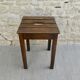 Solid wood handle stool