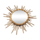 Rare little old Sun 1960 rattan mirror 35cm