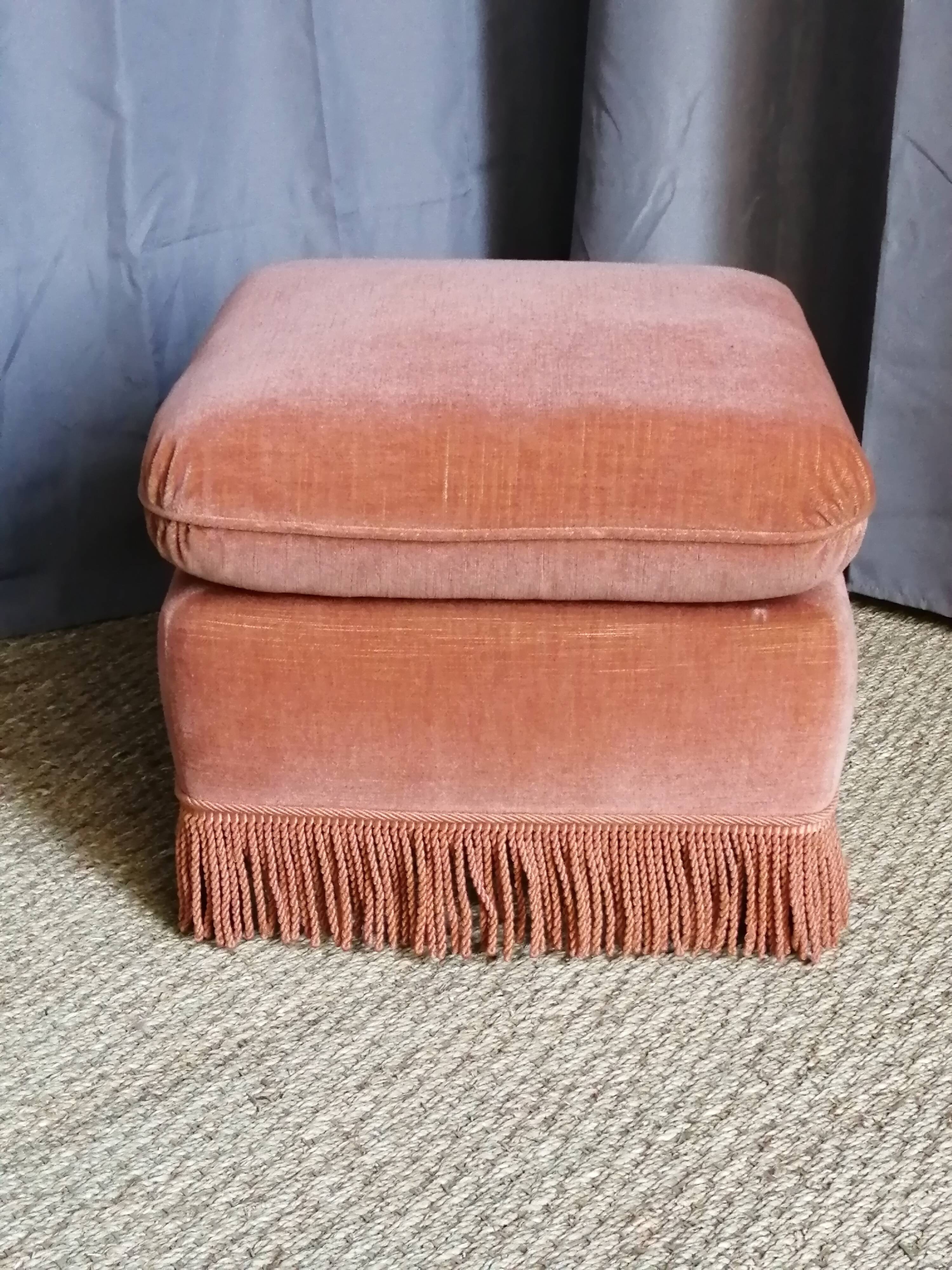 Pouf, old pink