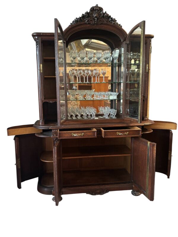 Vaisselier/ vitrine rococo style louis XV