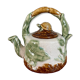 Chinese-American Majolica Turtle & Underwater Landscape Teapot, Vintage Shiwan Ware by RC Creations