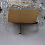 Elongated wall lamp by Kaiser Leuchten with double glass 1960s