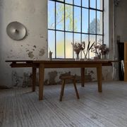 Table de ferme extensible en chêne massif