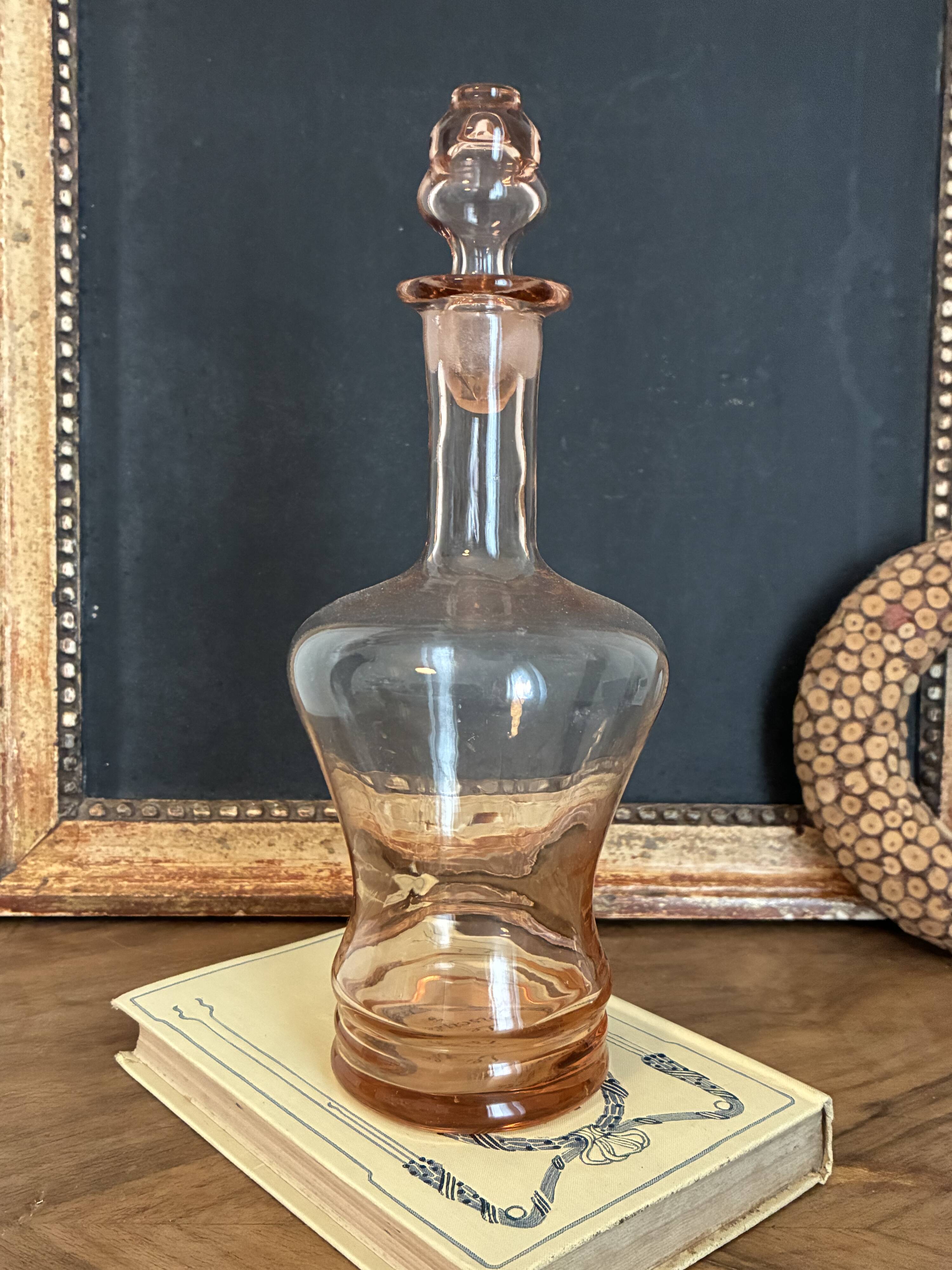 liqueur carafe, pink carafe