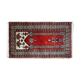 Tapis de prière vintage fait main Lahore pakistanais 62cm x 92cm (1970s)