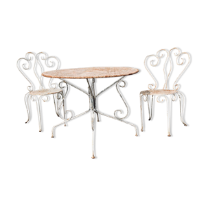 Salon de jardin blanc