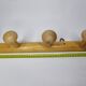Vintage coat rack in turned wood, 5 hooks