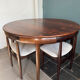 Rare Hans Olsen Roundette dining set, Denmark (1960s)