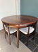Rare Hans Olsen Roundette dining set, Denmark (1960s)