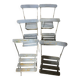 Lot de 6 chaises de jardin fer forgé bleu