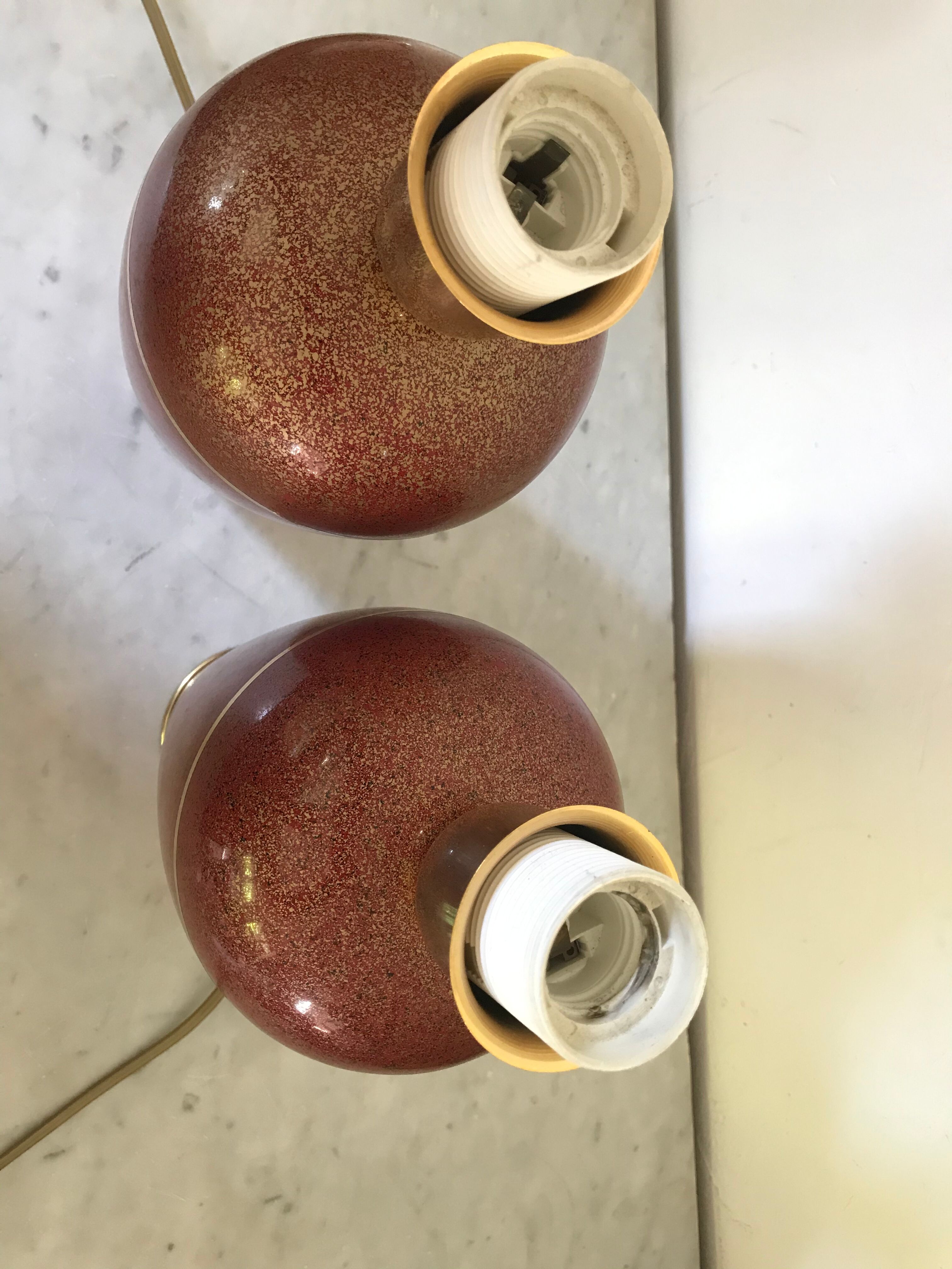 Pair of vintage lamp feet