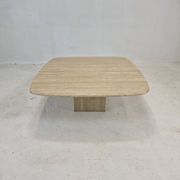 Italian coffee table in travertine 1980's