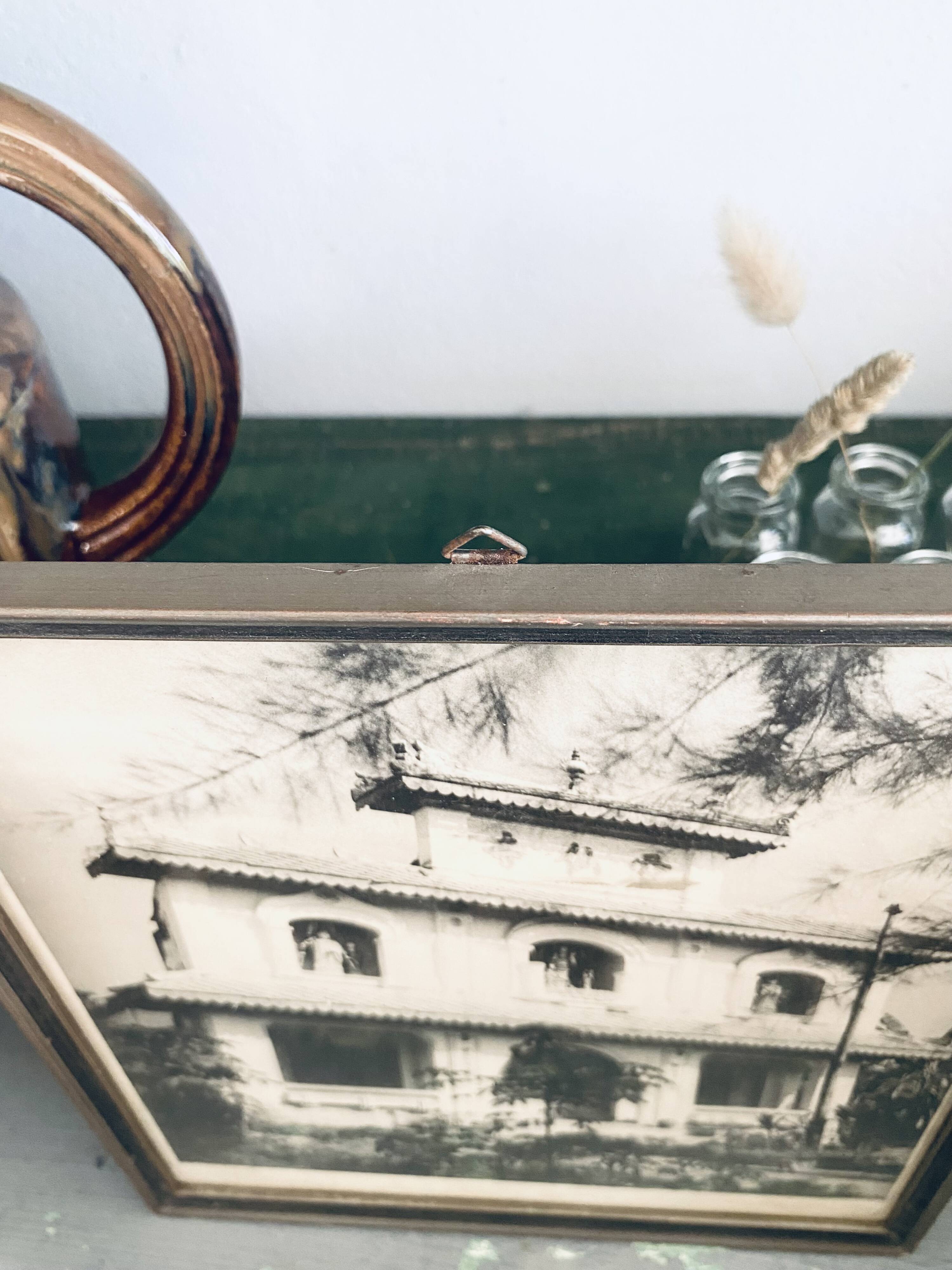 Photo Indochina, glazed wood frame
