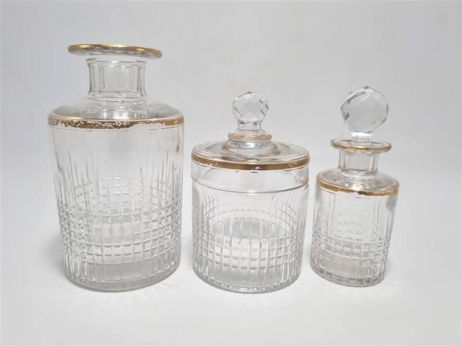 Baccarat crystal bottles