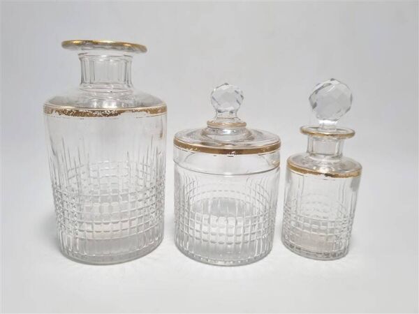 3 flacons en cristal Baccarat