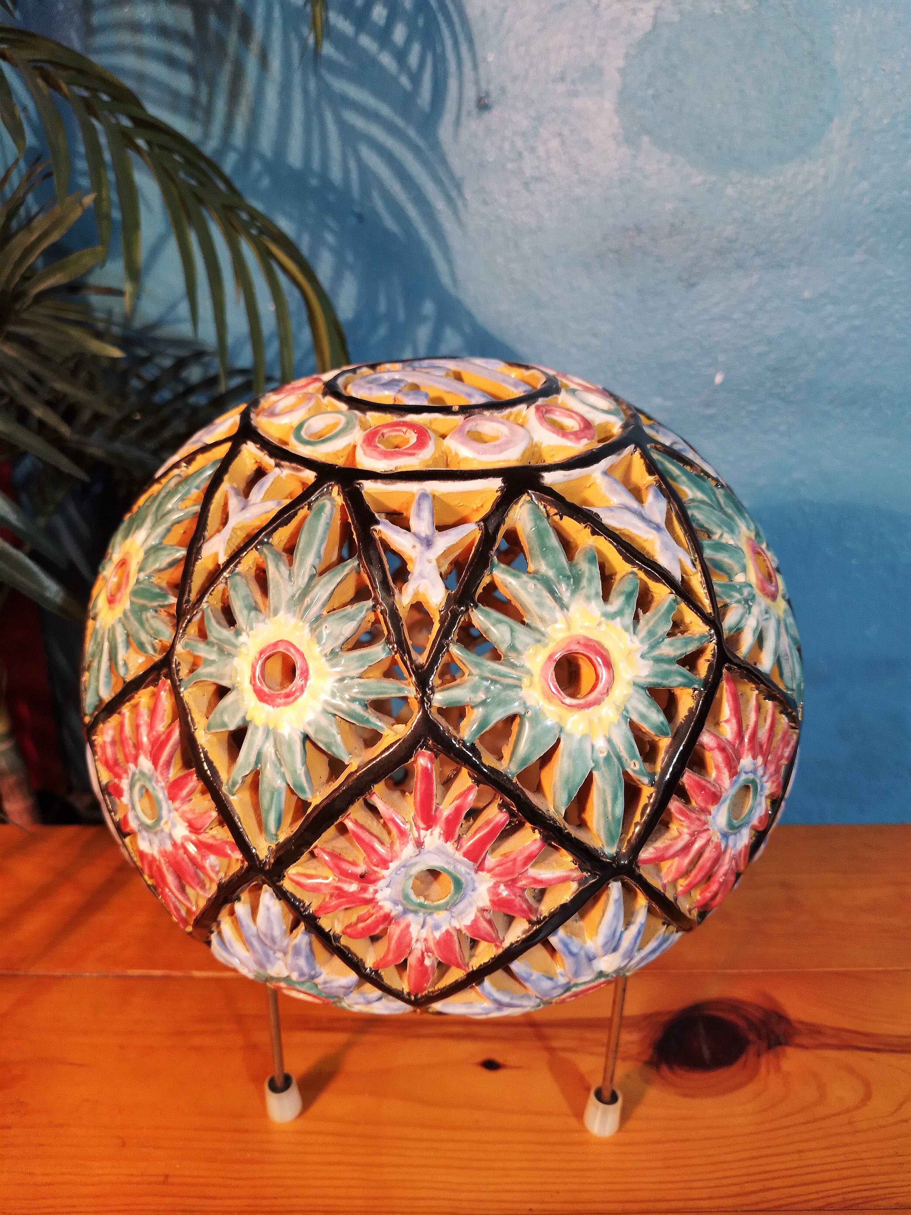 Ceramic lamp Maghreb 1950s