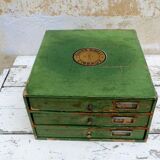 Old haberdashery furniture with drawers