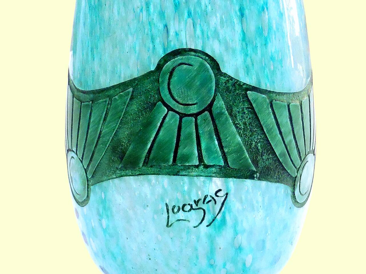 Vase François-Théodore LEGRAS (1839-1916) "Vimoutiers" wheel-engraved 1900
