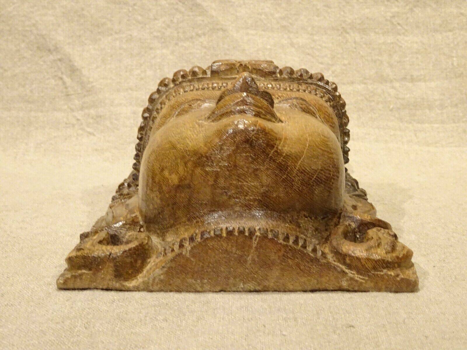 Hindu Shiva mask head wooden sculpture?