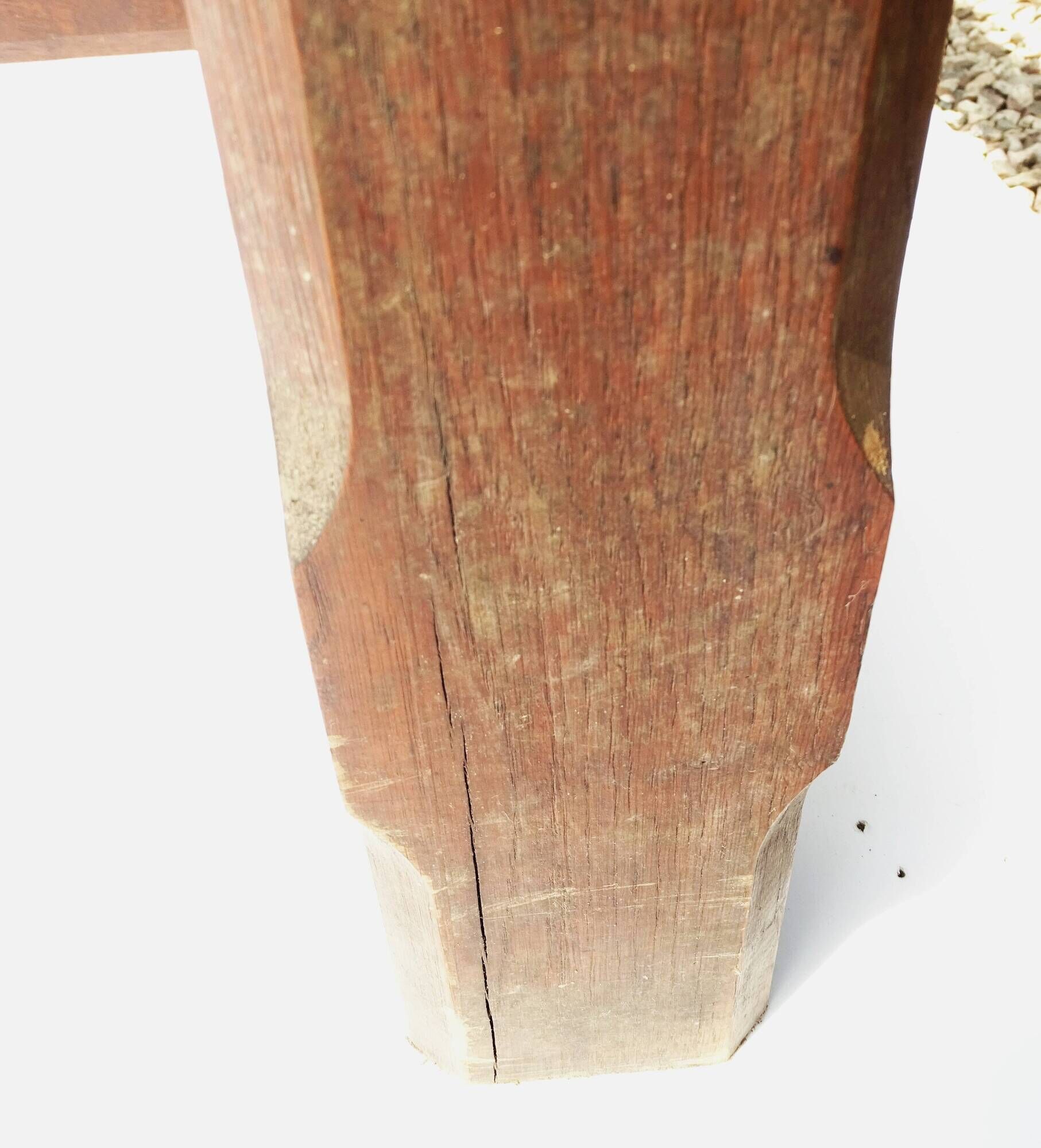 Grande table de ferme ancien en bois massif. 228 x 107.