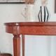 Table ovale marquetée fabrication allemande sohn & cie
