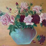 Tableau bouquet peinturez l’huile