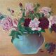 Tableau bouquet peinturez l’huile