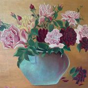 Tableau bouquet peinturez l’huile