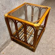 Vintage rattan coffee table