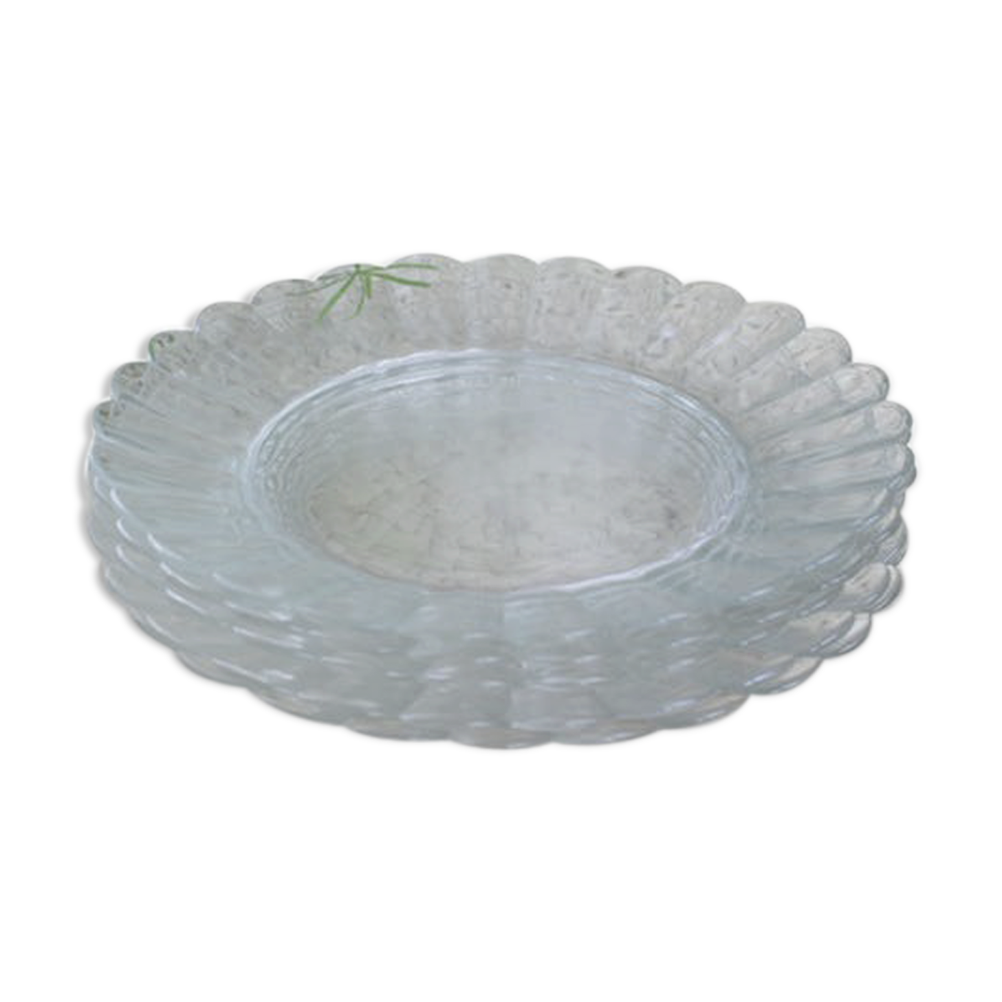 Shefa Lot De 40 Assiettes Transparentes 22.9cm - Réutilisables, Lavables, Micro-ondable | Pour Fêtes, Camping, Restauration
