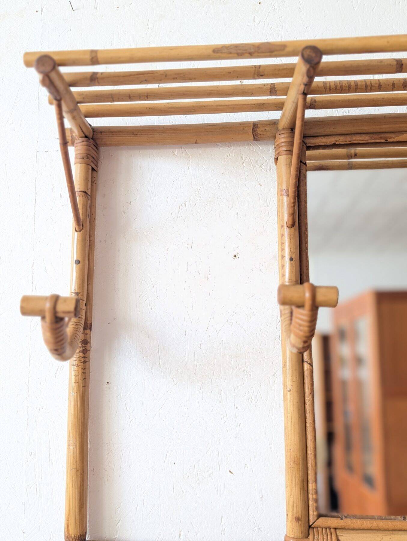 1950s rattan wardrobe