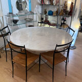 Eros Table in White Marble by Angelo Mangiarotti for Skipper, 1990s