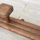 VINTAGE Geometric Solid Oak COAT RACK