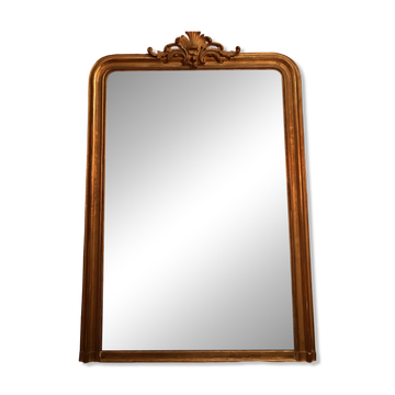Antique gilded wooden mirror