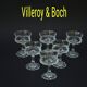 Villeroy & Boch Set of Lucretia 1970s liqueur glasses  Villeroy & Boch Lucretia liqueur set