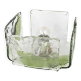 Large glass wall lamp designed by Carlo Nason for Kalmar, 1960s.