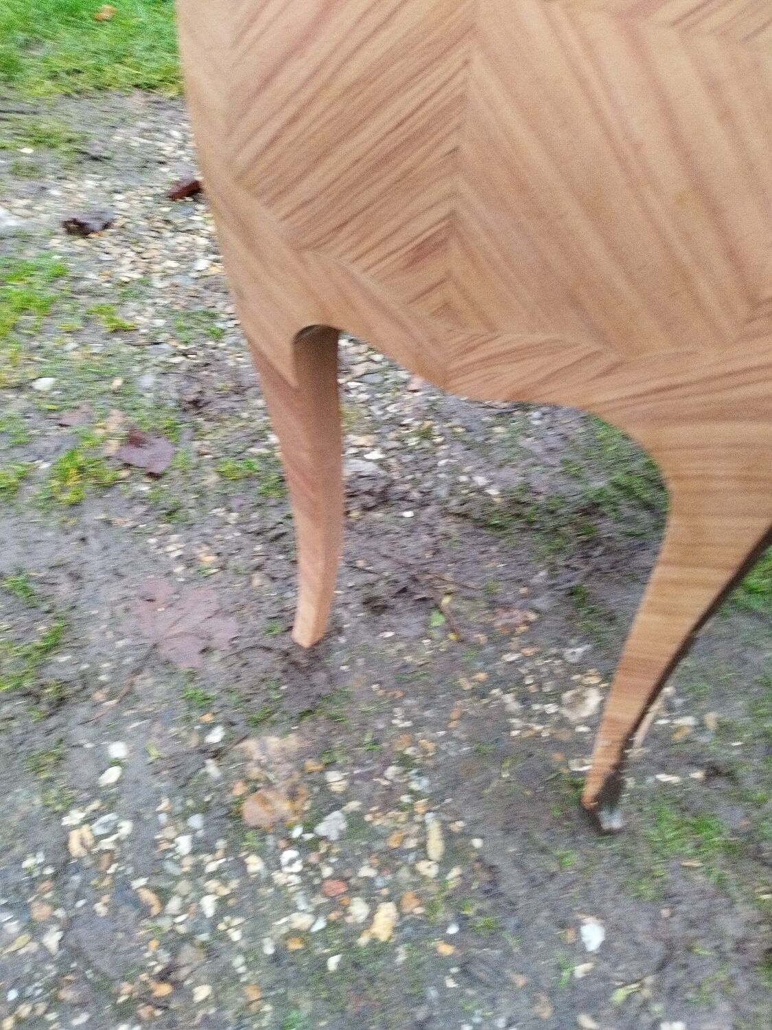 Commode ancienne en marqueterie style louis xv avec plateau marbre