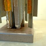 Lampadaire brutaliste Poliarte, années 1970 par Albano Poli