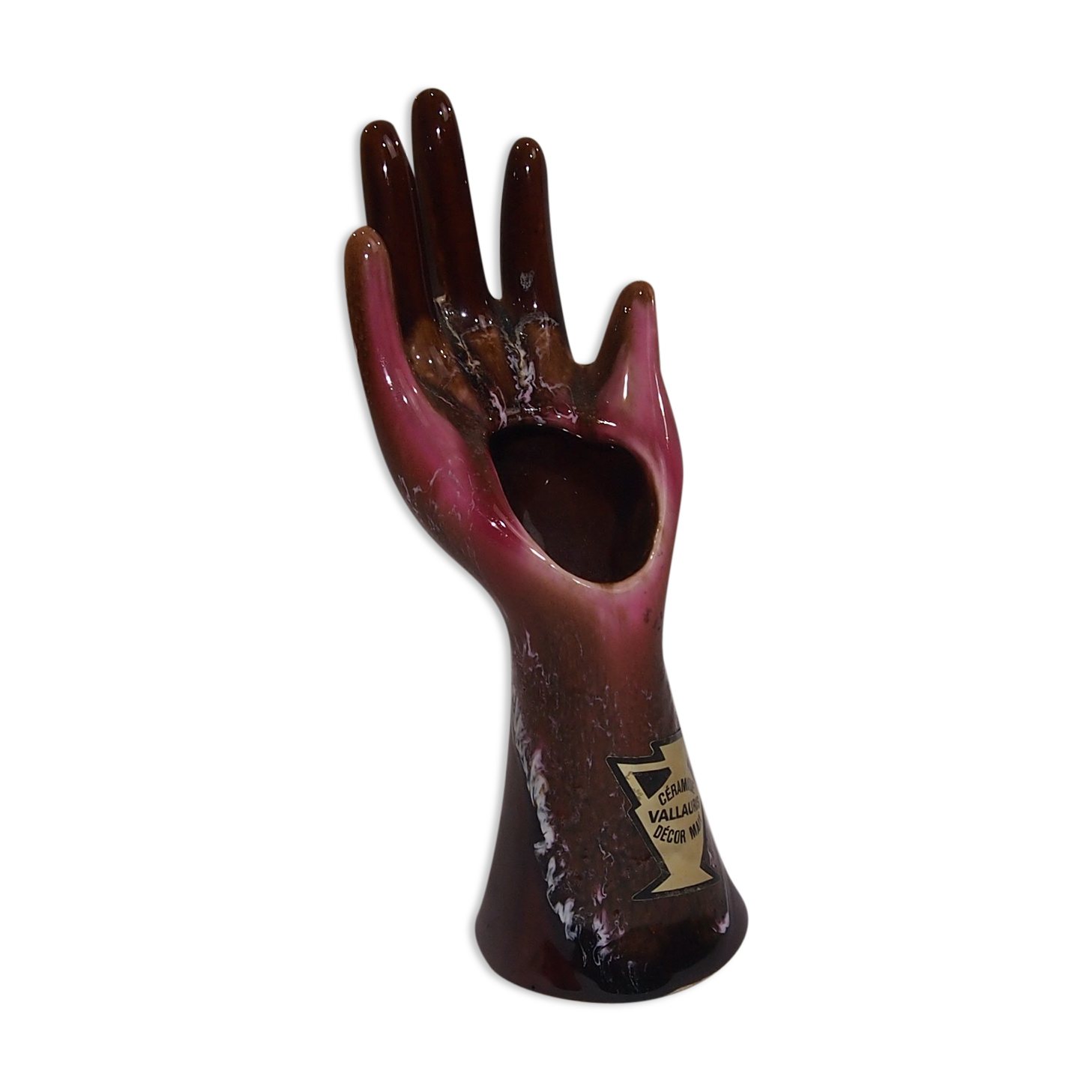 Soliflore céramique Vallauris baguier