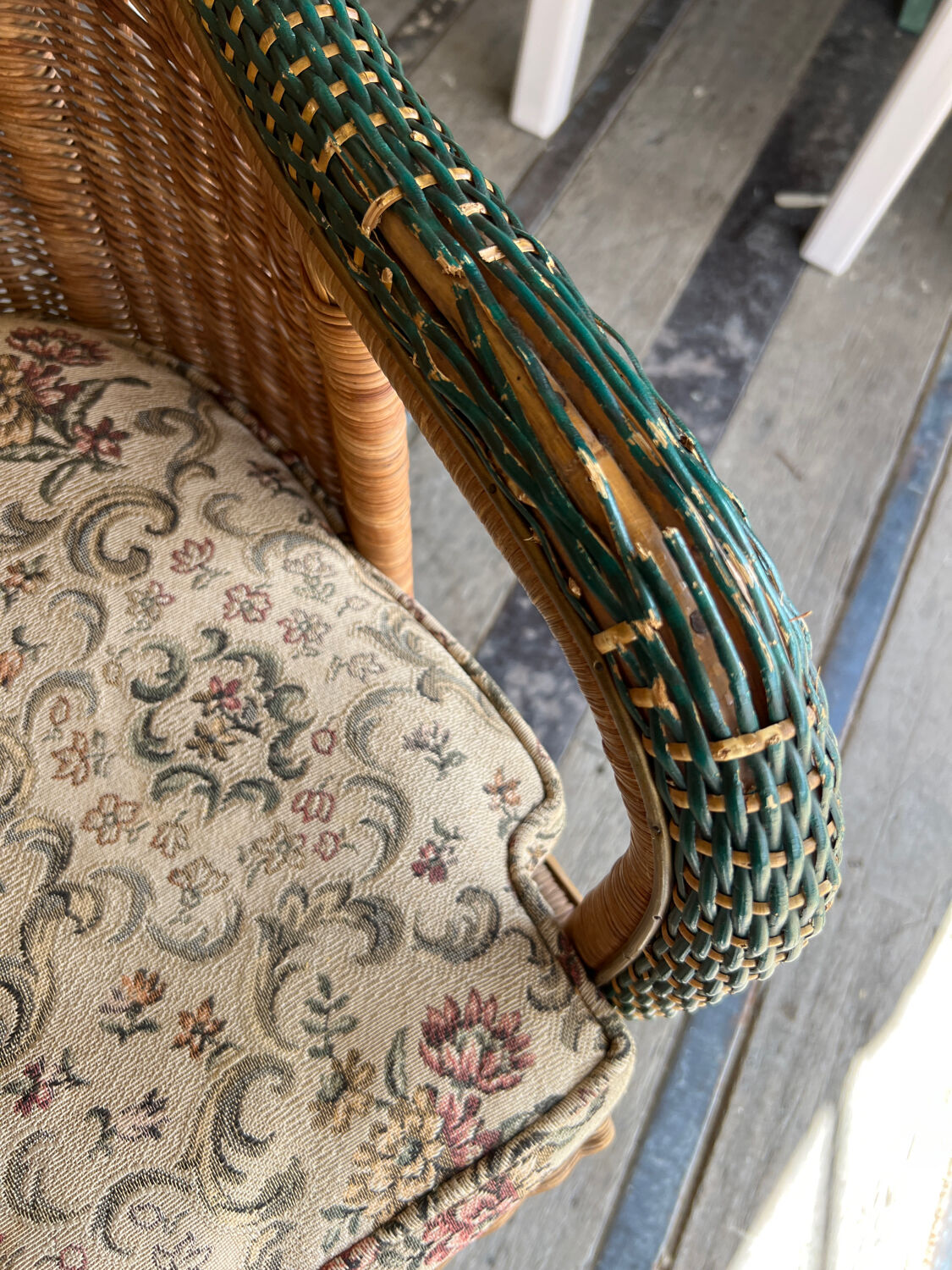 Bamboo and rattan lounge