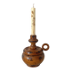 Wooden thumb candle holder