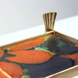 Unique Wall Shelf With Ceramic Tiles By Ditta Abrhamova, Czechoslovakia 196