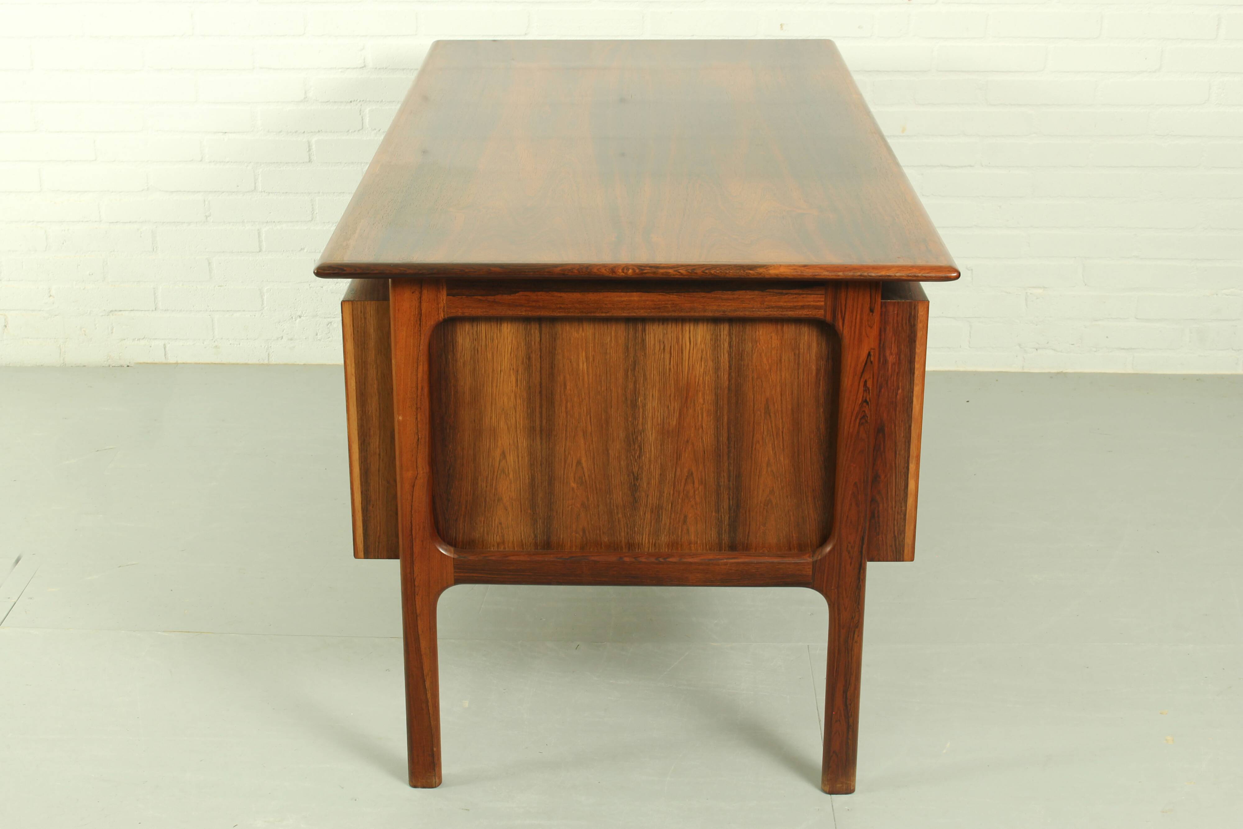 Danish Mid Century Desk in Rosewood by Erik Brouer, 1960s Denmark