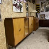 Bibliothèque sur les jambes vintage des années 60, années 1960