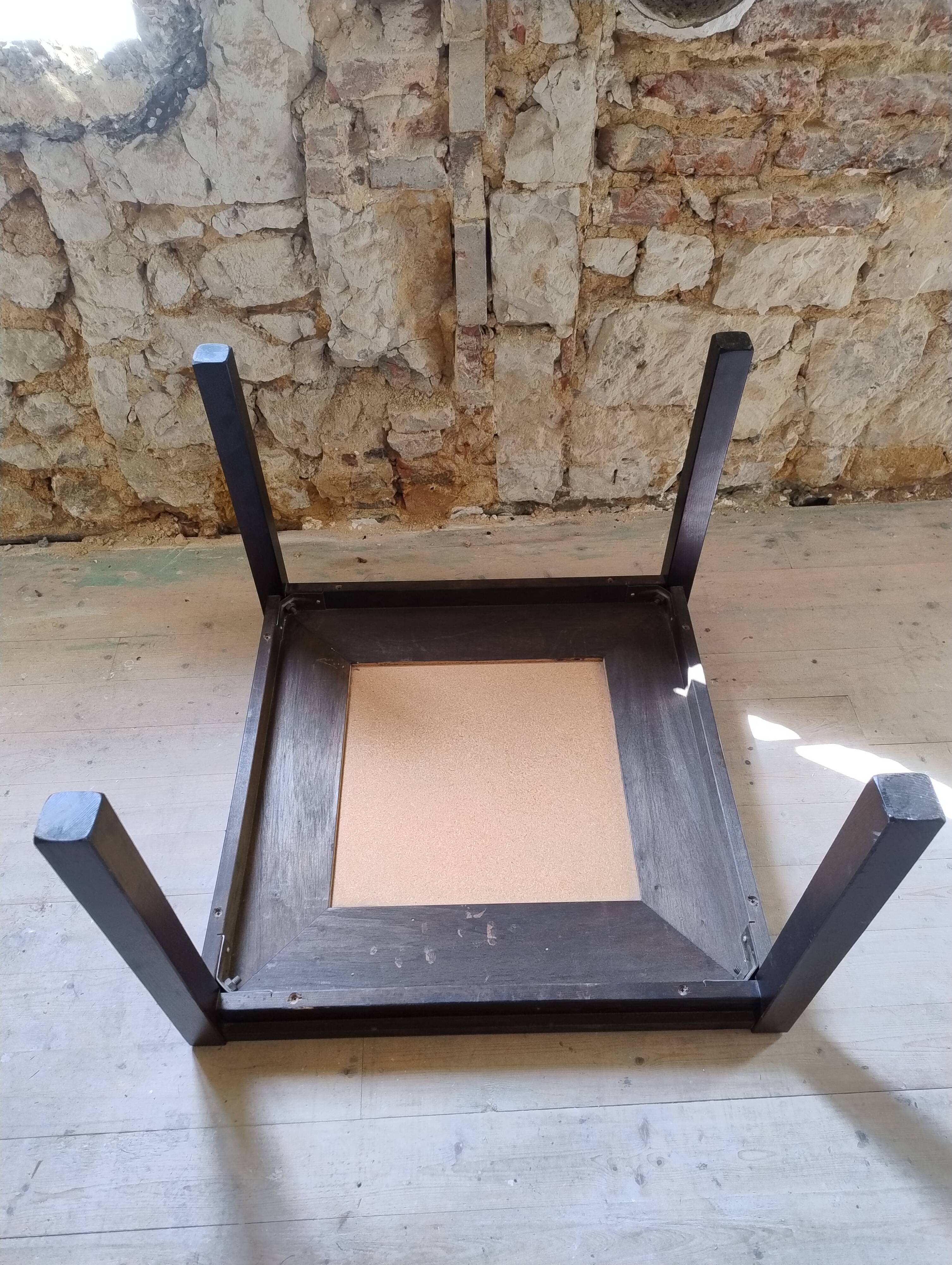 Wood and ceramic coffee table